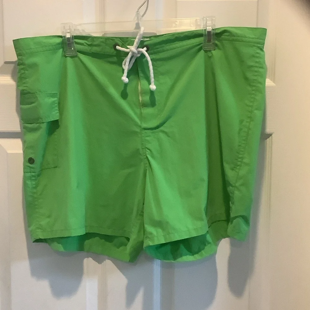 J. Crew Bright‎ Green swim trunks